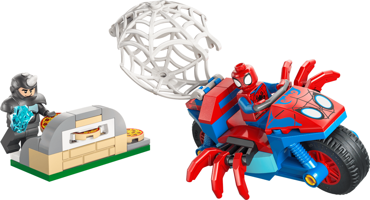 11206 Spidey on his Motorcycle vs. Rhino
