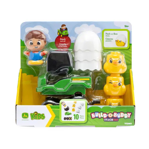 John Deere Stackers 10-Piece Chicken Play Set