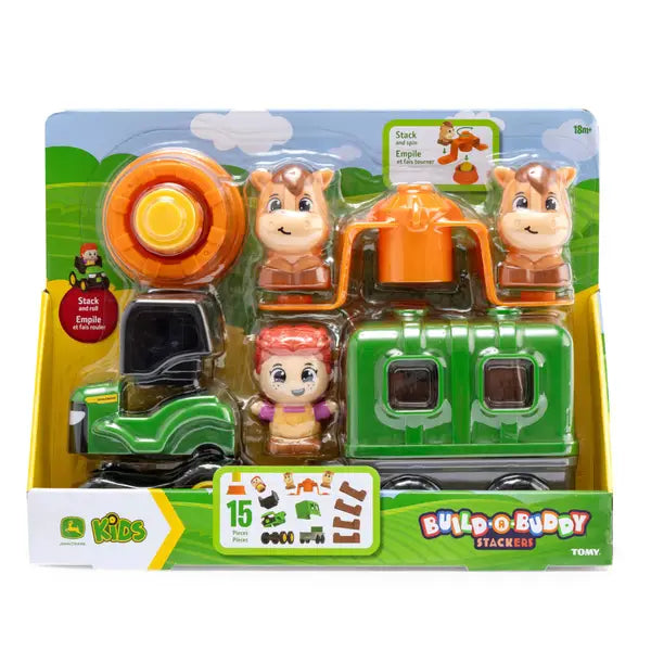 John Deere Build-A-Buddy Stackers 10-Piece Horse Play Set