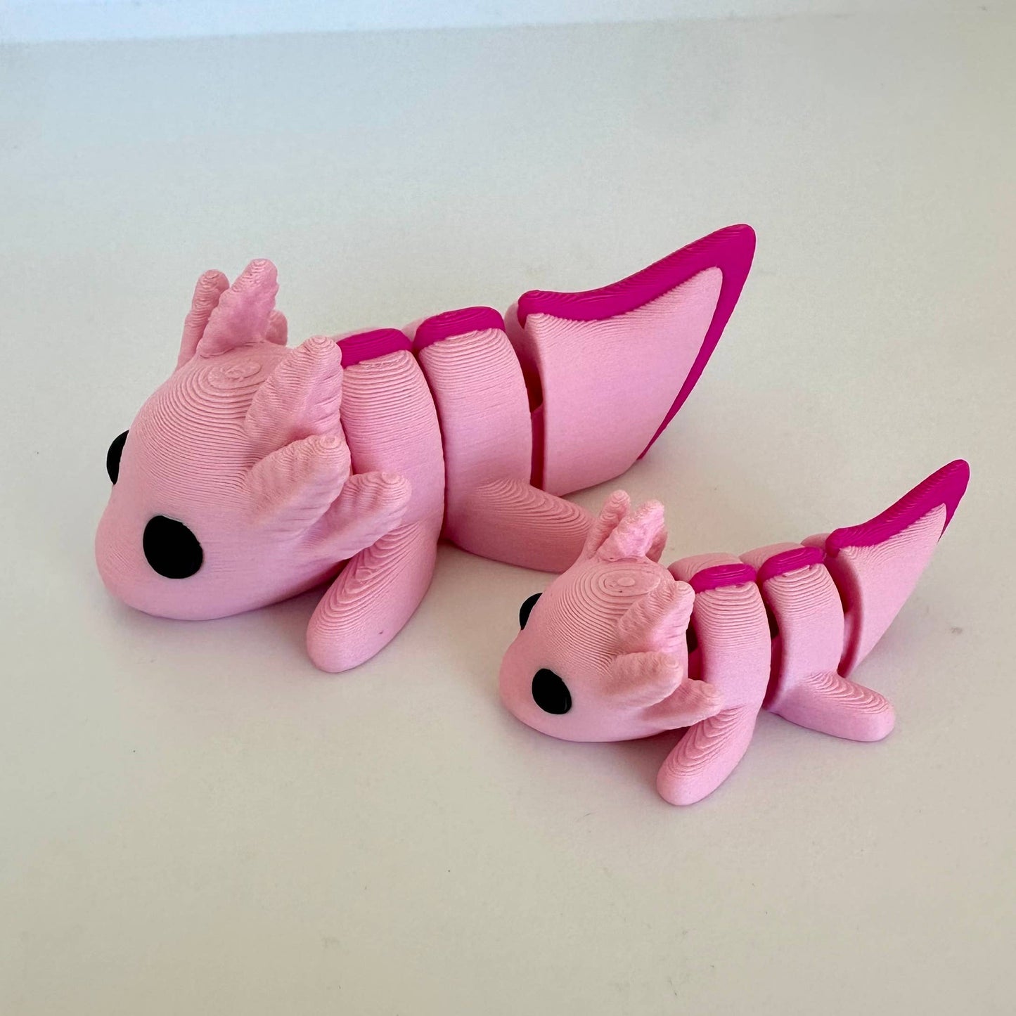 3D Printed Articulating Baby Axolotls: XS