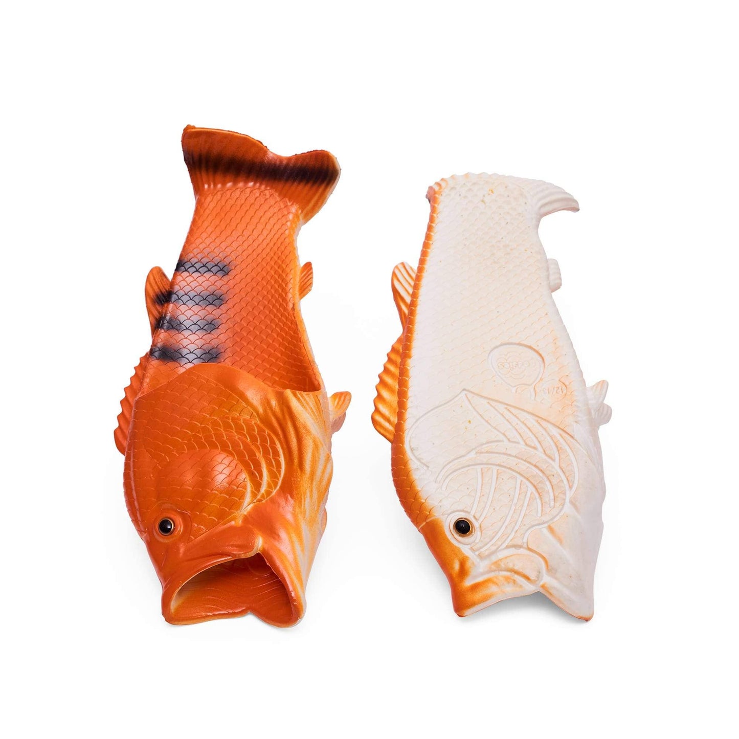 Coddies Fish Flip Flops | Bass Fish Slippers, Fish Shoes: Blue Tuna / 12-13 Men