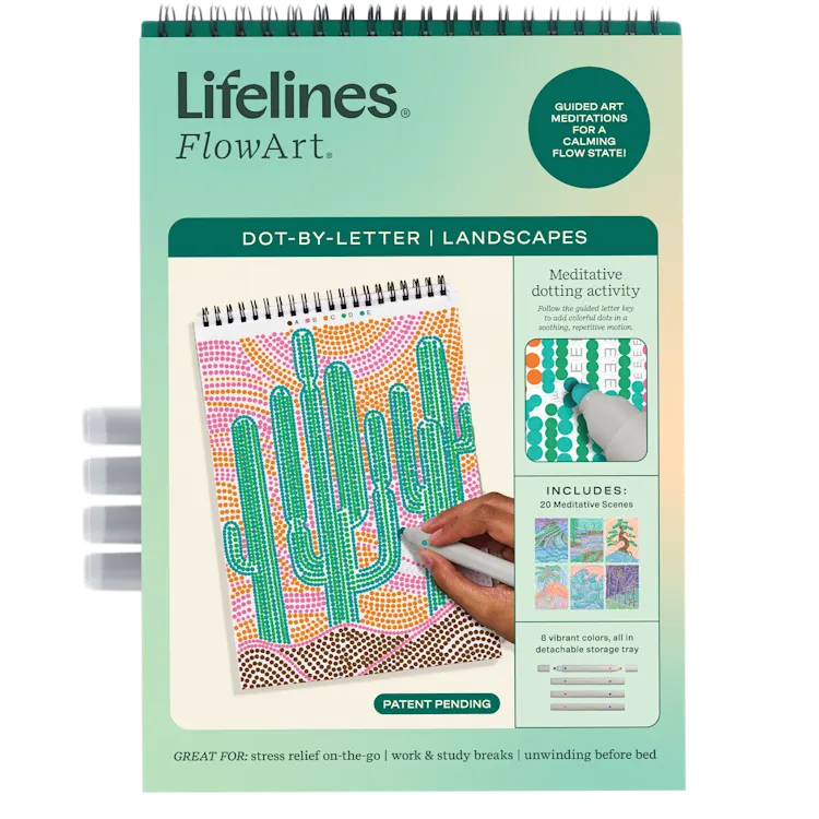 Lifelines FlowArt -Dot By Letter - Landscapes