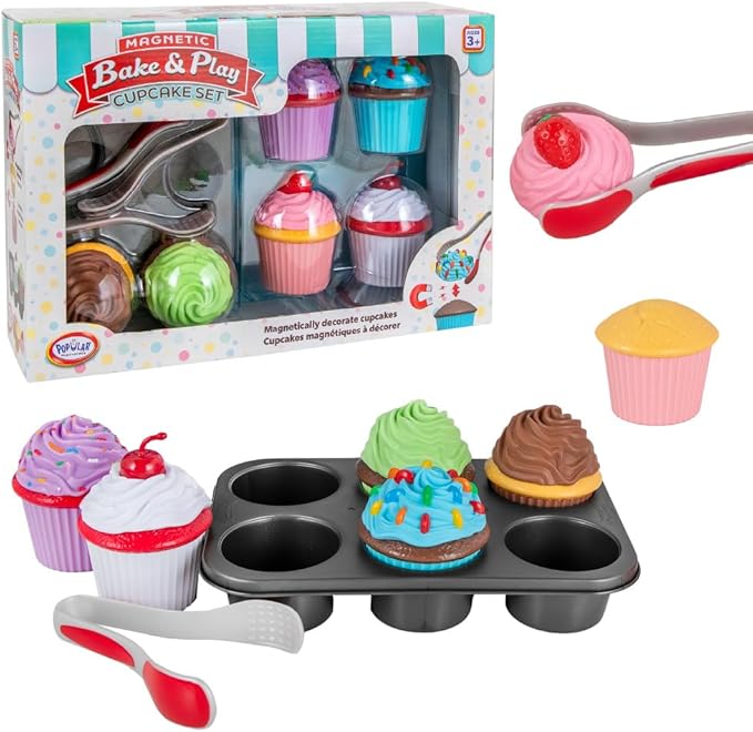 Magnetic Bake & Play Cupcake Toy Set