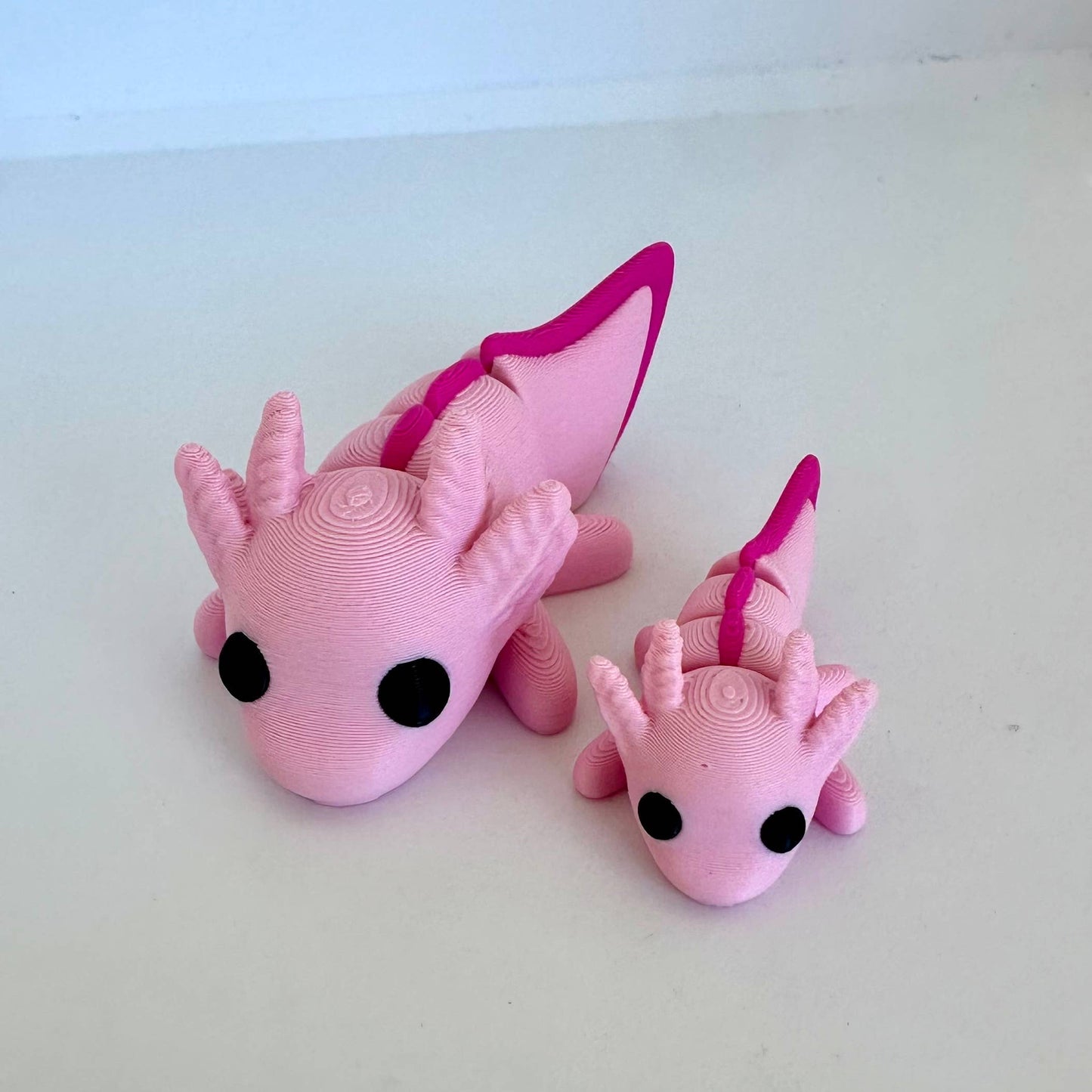 3D Printed Articulating Baby Axolotls: XS