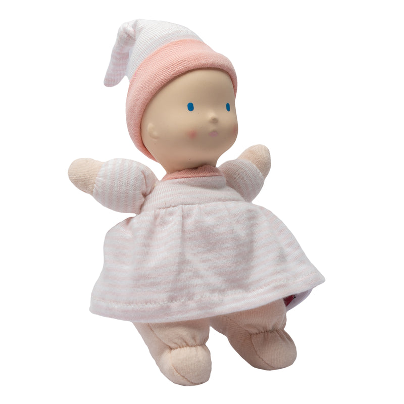 Precious Light Skin Baby Doll with Rubber Head