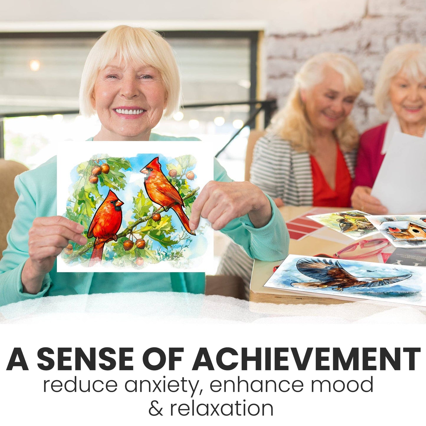 Water Painting Dementia Activities for Seniors | Birds