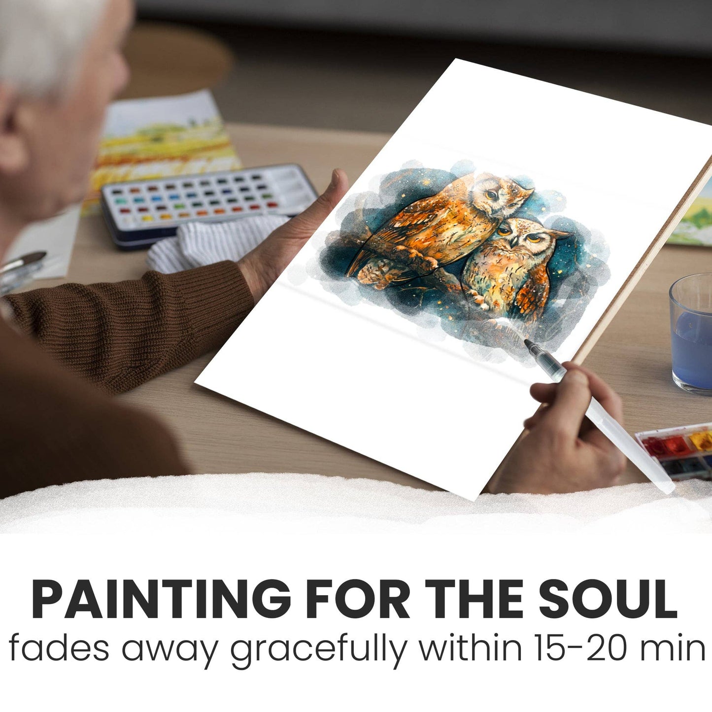 Water Painting Dementia Activities for Seniors | Birds