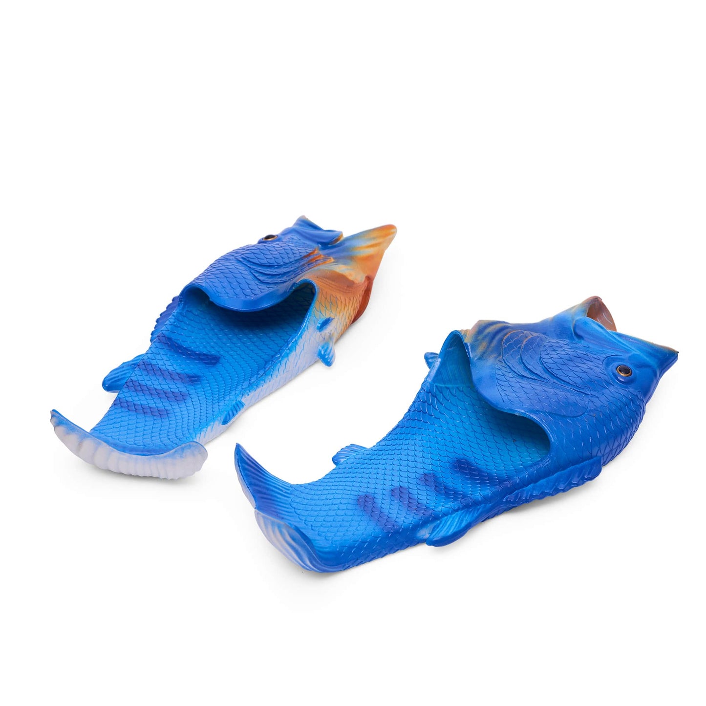 Coddies Fish Flip Flops | Bass Fish Slippers, Fish Shoes: Green Bass / 9-10 Men | 10-11 Women