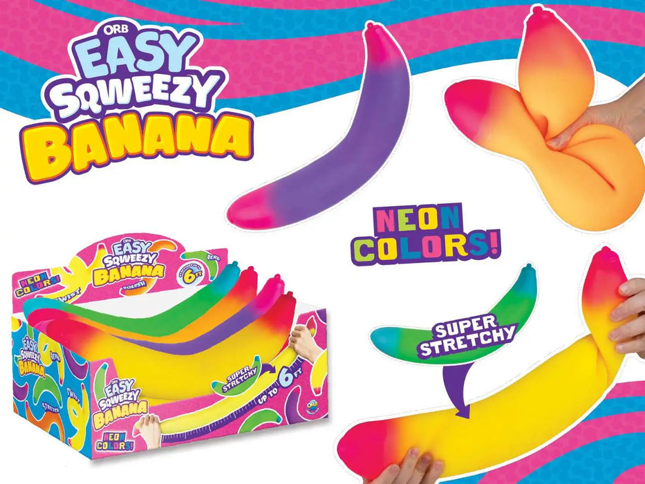 Orb Toys Easy Sqweezy Neon Banana