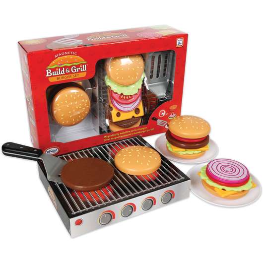 Magnetic Build & Grill Burger Set