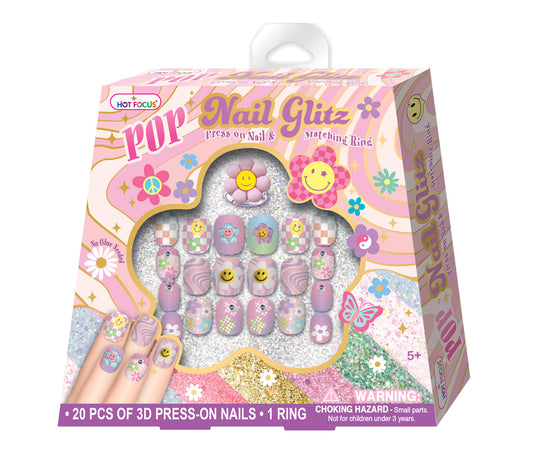 Pop Nail Glitz, Groovy Flower