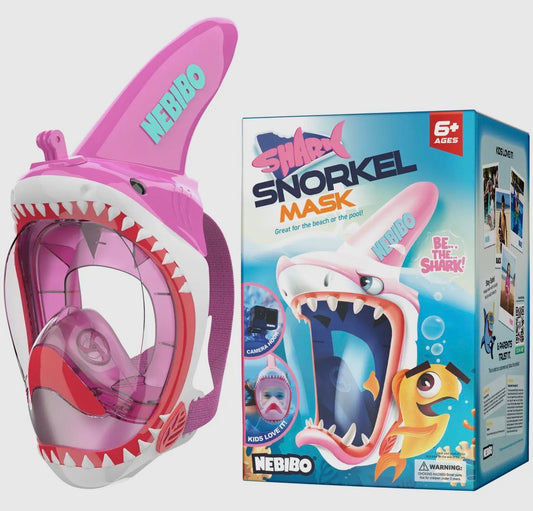 Shark Snorkel Mask pink