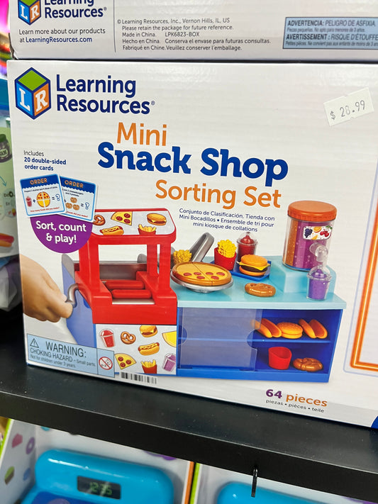 Learning Resources Mini Snack Shop Sorting Set