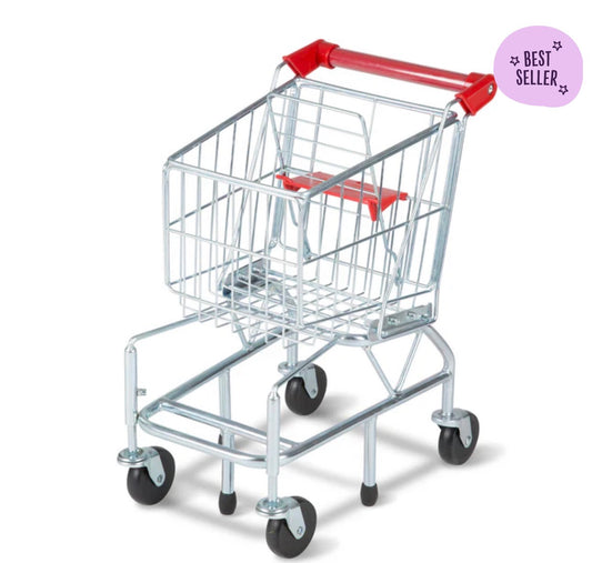 Melissa & Doug Metal Grocery Shopping Cart Toy