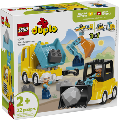 10475 3 in 1 Construction Vehicles