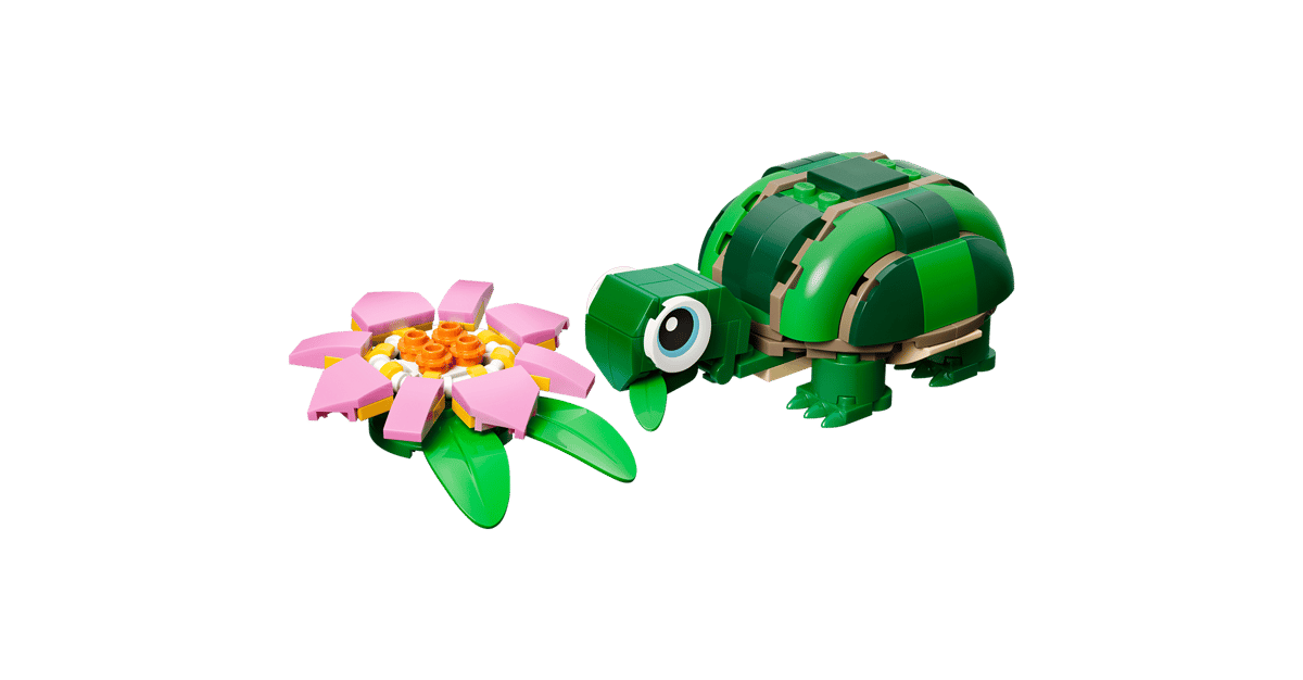31377 Turtle with a Water Lily