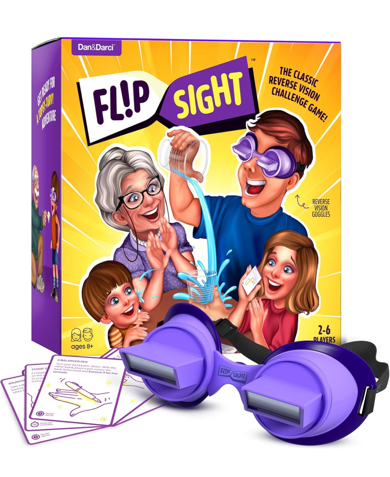 FlipSight Upside Down Goggles Challenge Family Game