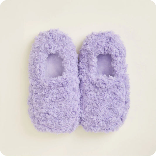 Curly Purple Slippers Warmies®