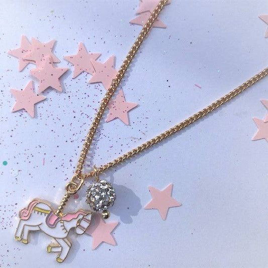 Lauren Hinkley Australia - Unicorn Carousel Necklace (Gold): Boxed