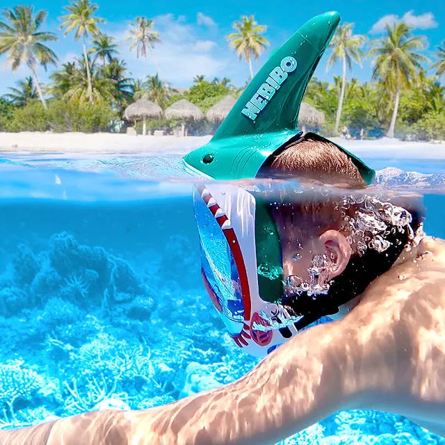 Shark Snorkel Mask blue