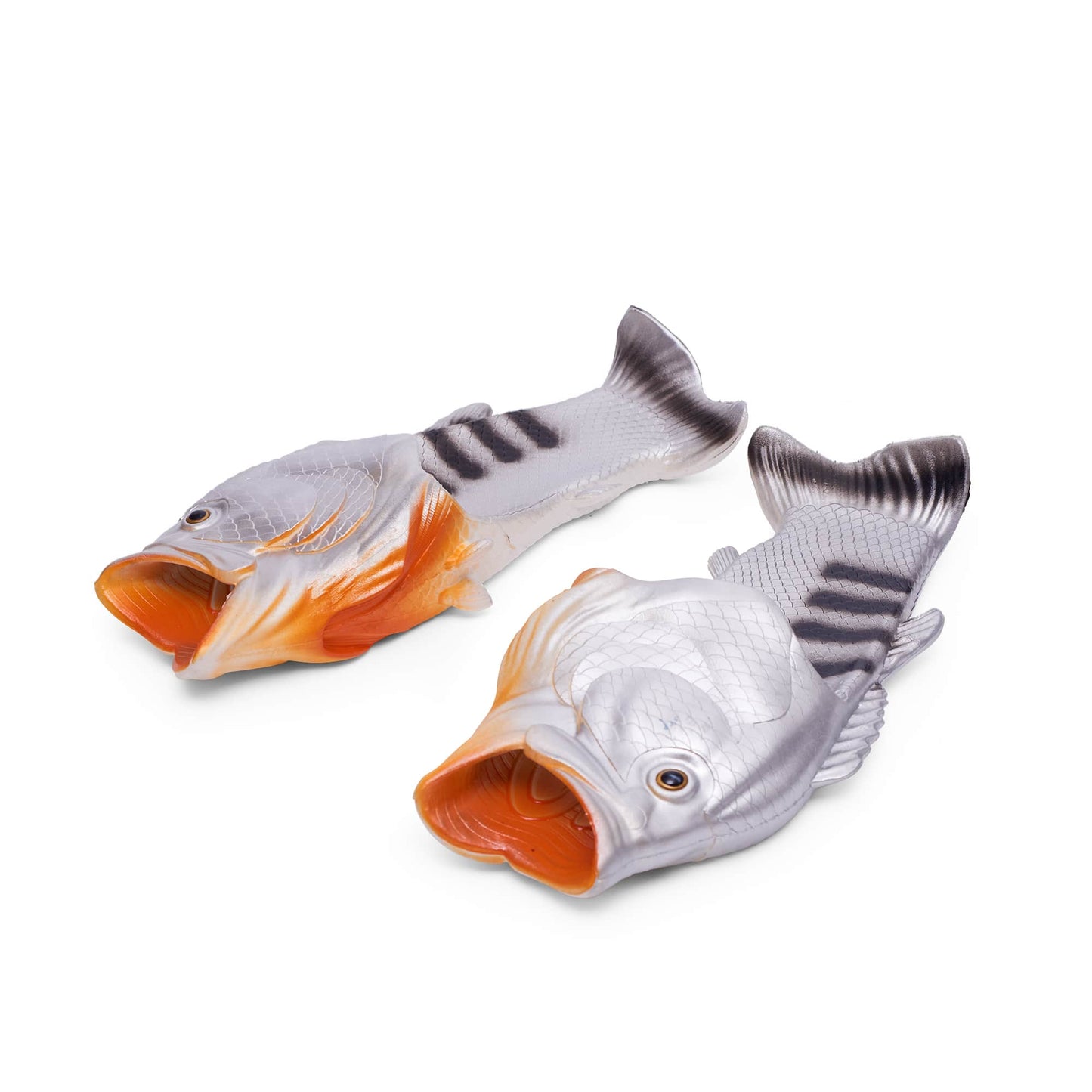 Coddies Fish Flip Flops | Bass Fish Slippers, Fish Shoes: Green Bass / 9-10 Men | 10-11 Women