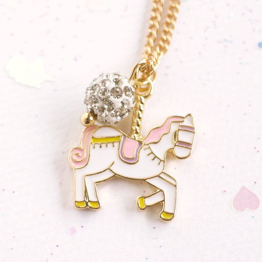 Lauren Hinkley Australia - Unicorn Carousel Necklace (Gold): Boxed