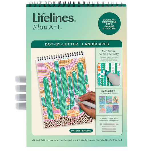 Lifelines FlowArt -Dot By Letter - Landscapes