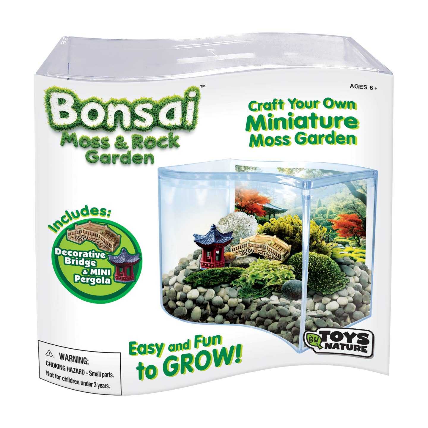 Bonsai Moss & Rock Garden Wave Terrarium