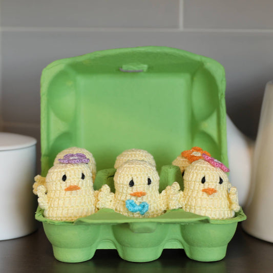 Small Green Egg Carton Display