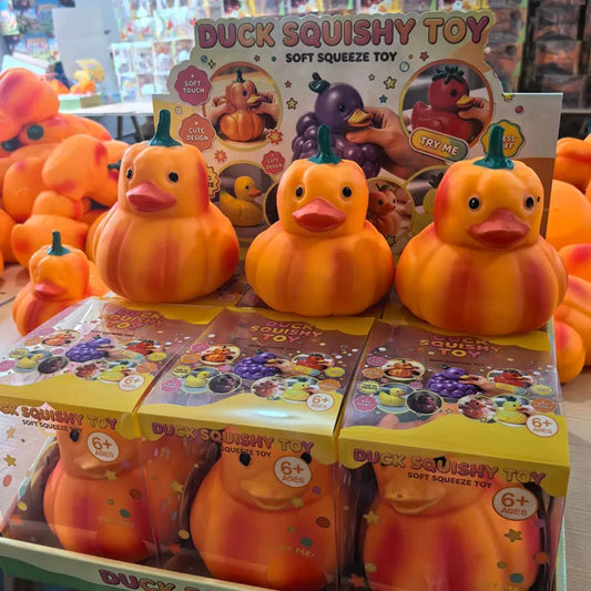 Large Squishy Pumpkin Duck
