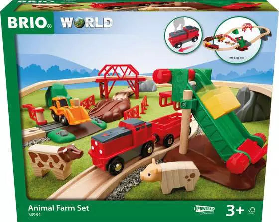 BRIO World Train Set Animal Farm Set