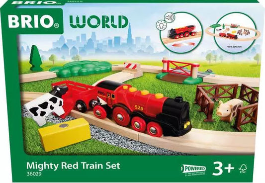 BRIO World Train Set Mighty Red Train Set