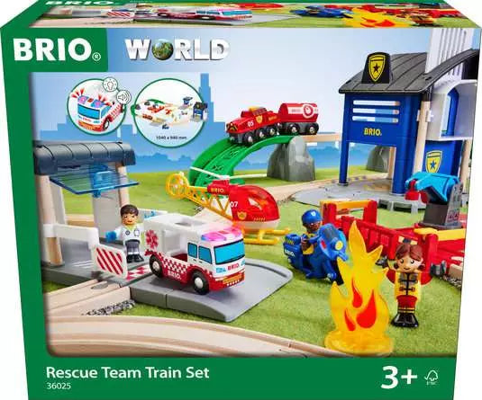 BRIO World Train Set Rescue Team Train Set