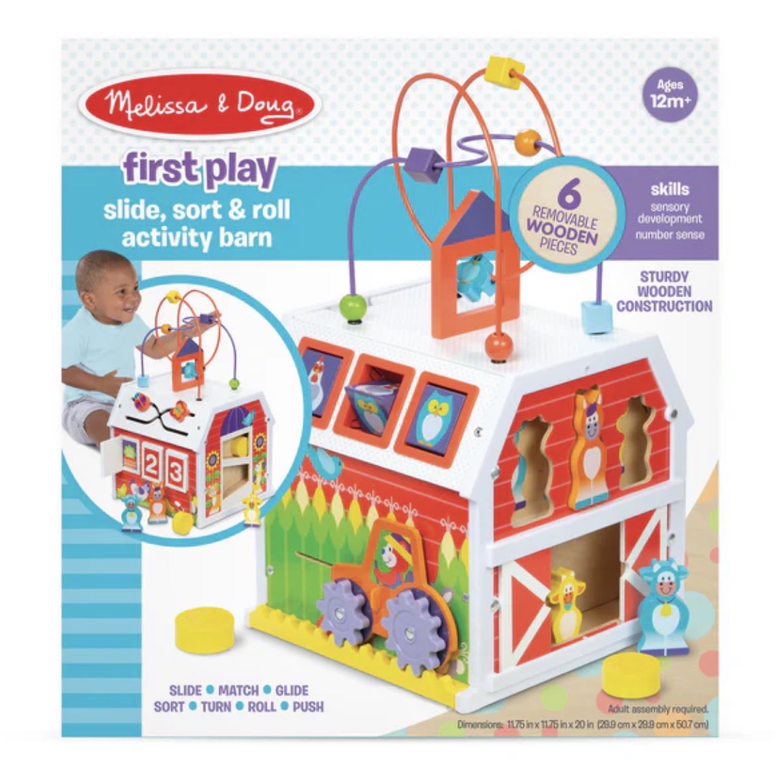 First Play Slide, Sort & Roll Activity Barn