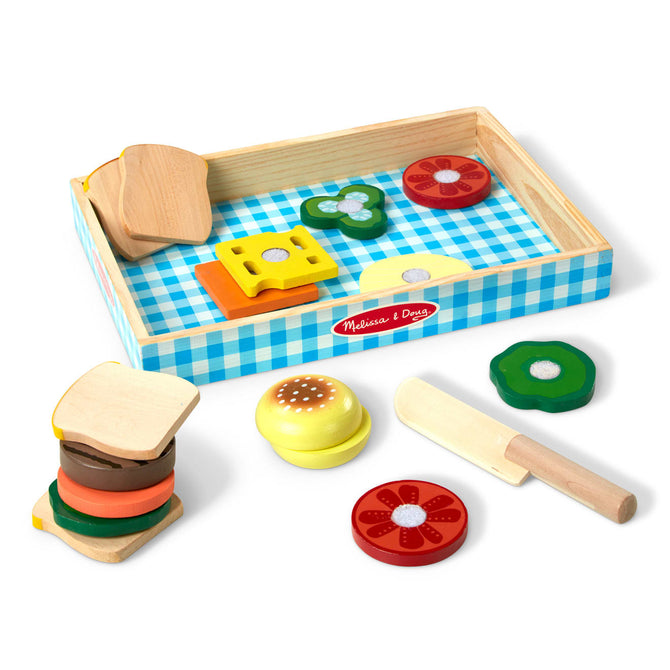 Sandwich Making Set - Wooden Play Food