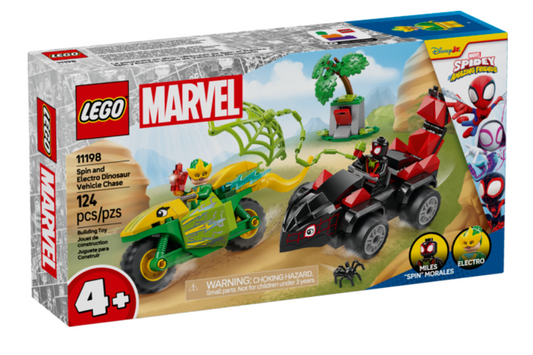 11198 Spin and Electro Dinosaur Vehicle Chase