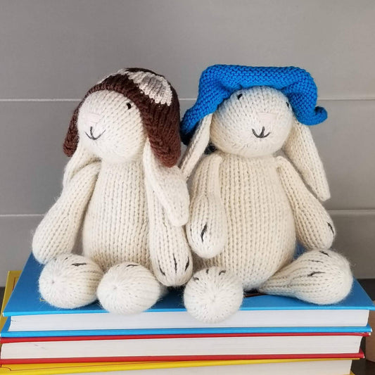 White Bunny With Aviator Hat