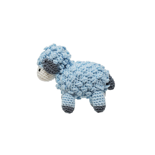 Little Crochet Lamb - Blue