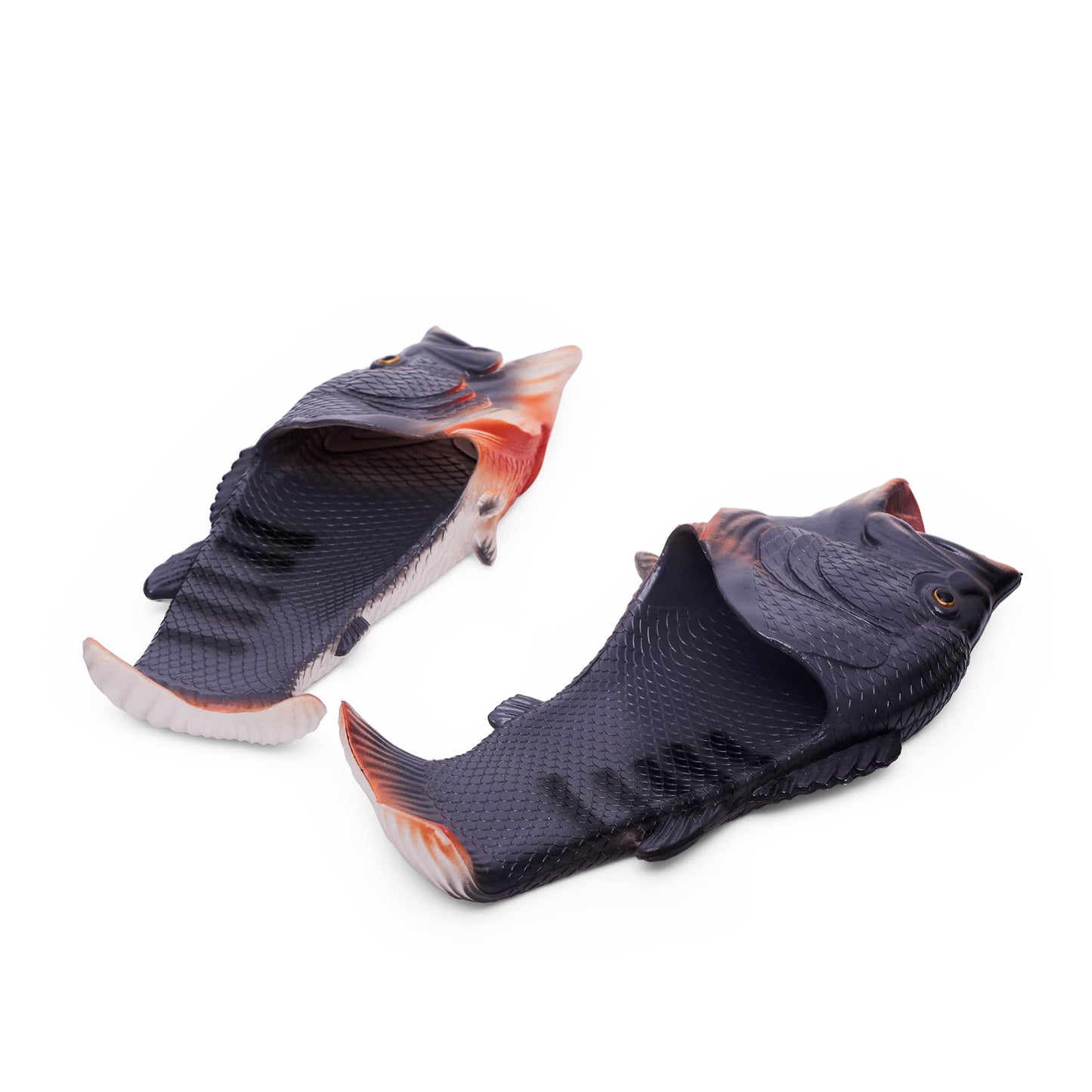 Coddies Fish Flip Flops | Bass Fish Slippers, Fish Shoes: Green Bass / 9-10 Men | 10-11 Women