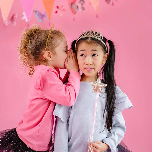 Pink & Gold Wand & Tiara Set  | Kids Dress Up Accessory |