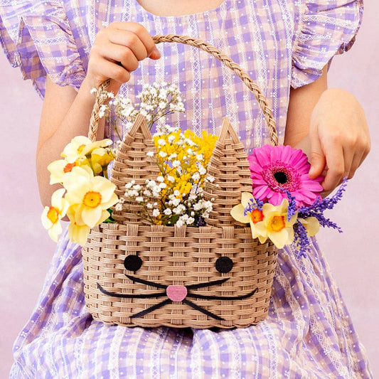 Recycled Paper Bunny Shaped Basket | Easter Basket |
