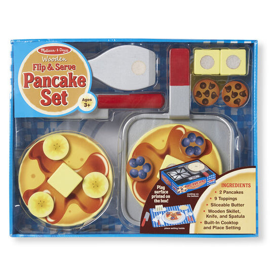 Flip & Serve Pancake Set - Wooden Play Food