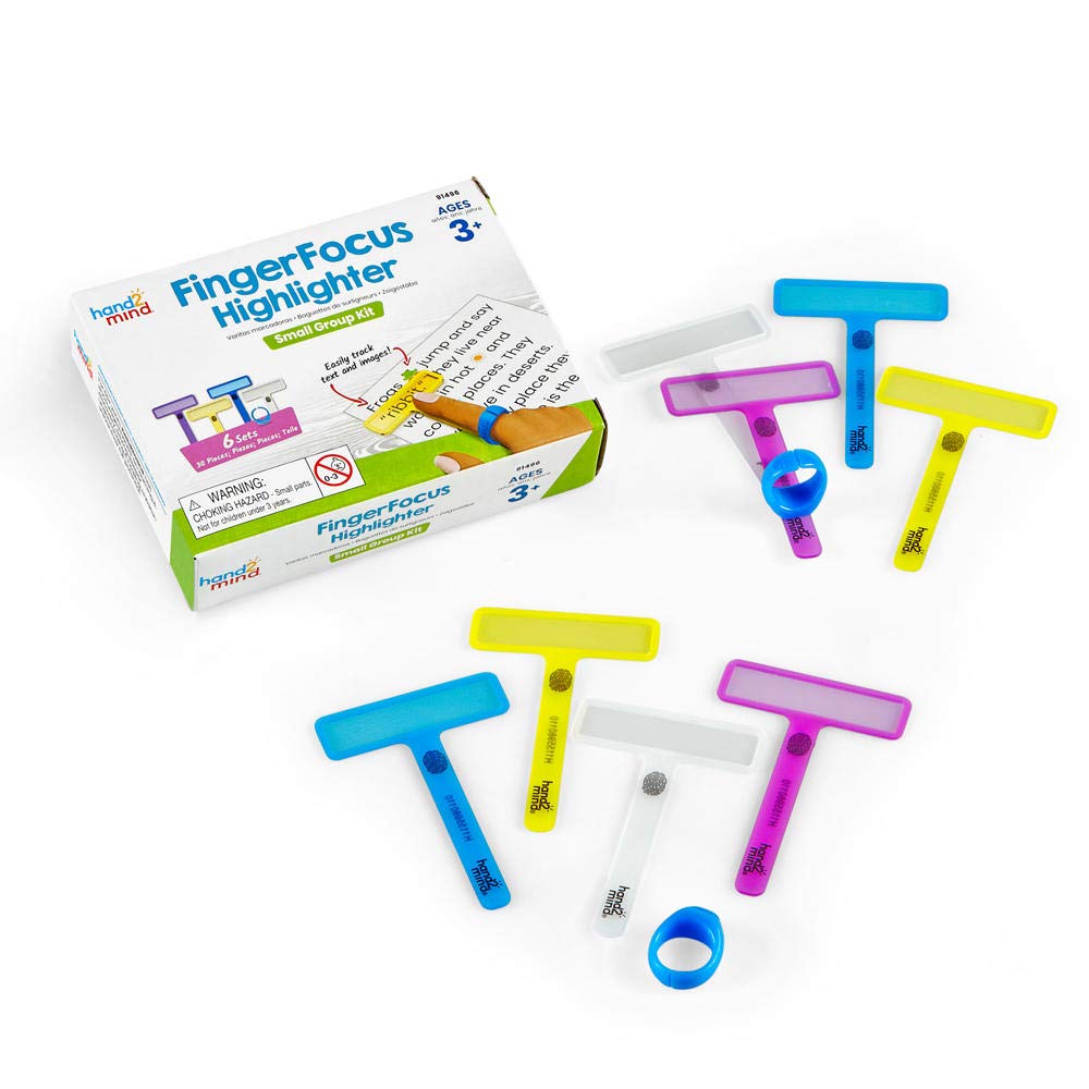 FingerFocus Highlighter, Small Group, Set of 6